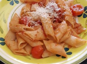 Una foto de Penne rigate all'amatriciana