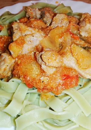 Pulykacomb lecsósan recept fotója