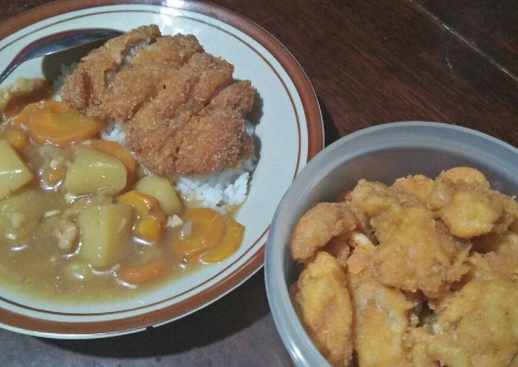 Ayam/Chicken (katsu, popcorn & ala japanese curry-kare jepang)