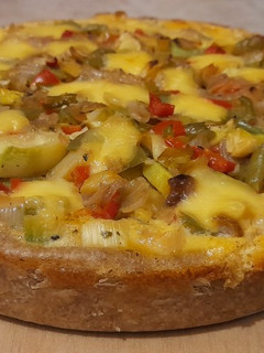 Una foto de Tarta de verduras y queso