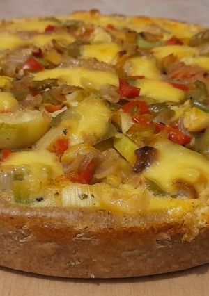 Una foto de Tarta de verduras y queso