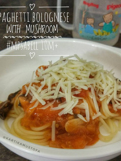 Foto resep Spaghetti Bolognese with Mushroom MPASI 10 bulan