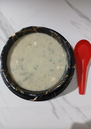 A picture of Cauliflower soup.