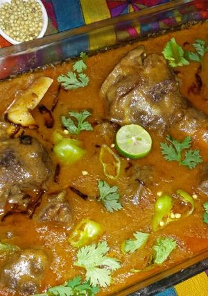 A picture of Mutton bong nehari.