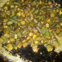 A picture of Bhindi fry.