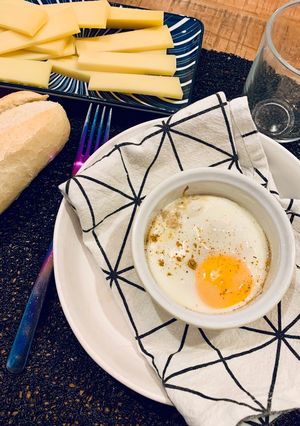 Une photo de ☆Œufs Cocotte Lait de Coco, Curry ☆