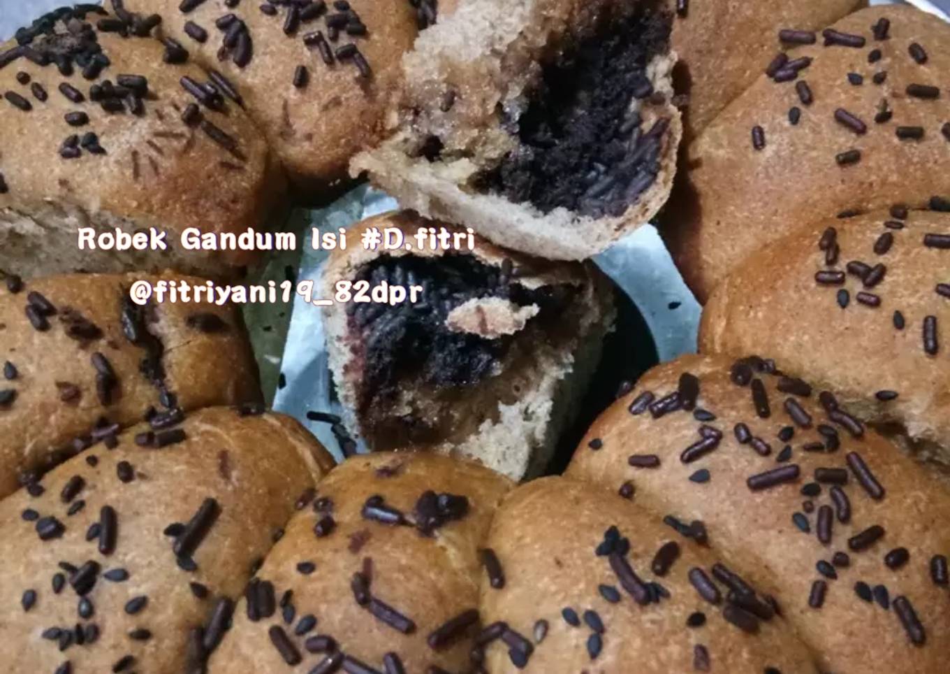 Roti Sobek Gandum isi #Dapur Fitri