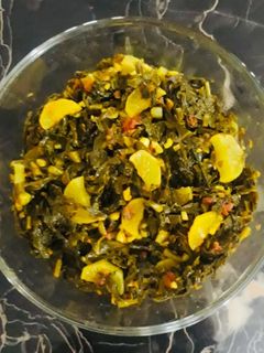 मूली पत्ते की सब्ज़ी (Mooli patte ki sabzi recipe in hindi) रेसिपी मुख्य फोटो