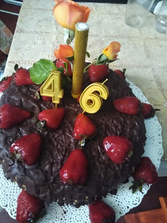 Una foto de Torta de chocolate para el cumpleaños de mi hija
