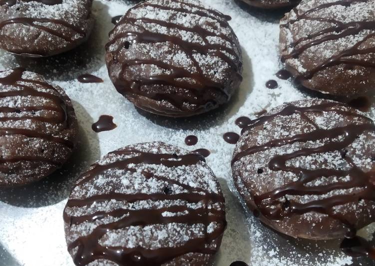 Wheat flour chocolate mini cake (In Appe pan, without baking powder & baking soda)