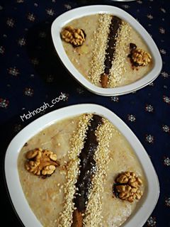 عکسی از دستور پخت حلیم شیر با مرغ به روشی ساده