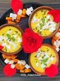 Coconut Jello on Mango Firni