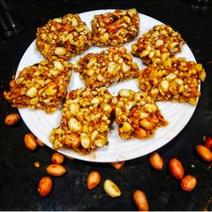 A picture of Roasted Peanuts Chikki.