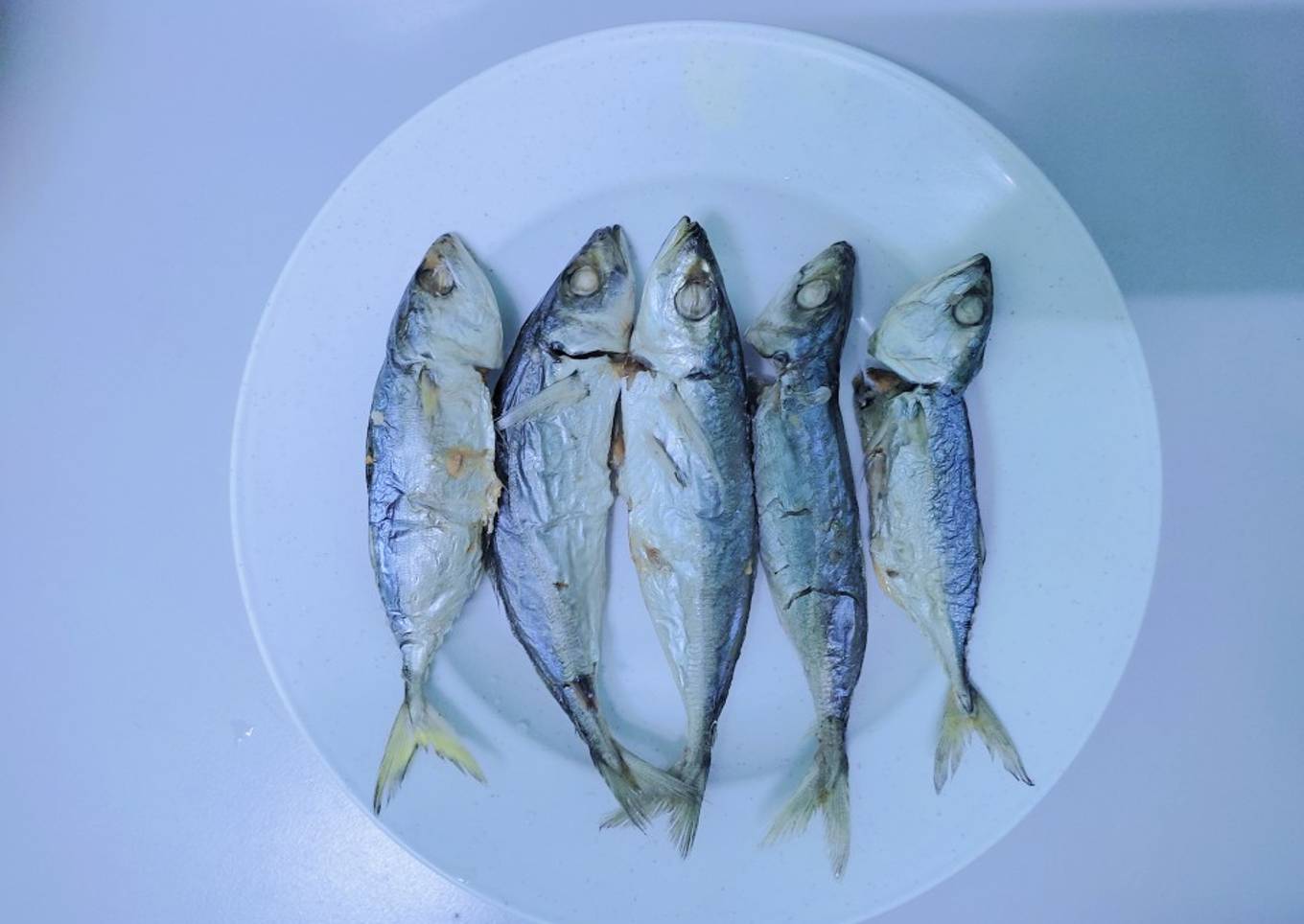 Ikan rebus dalam pendingin udara