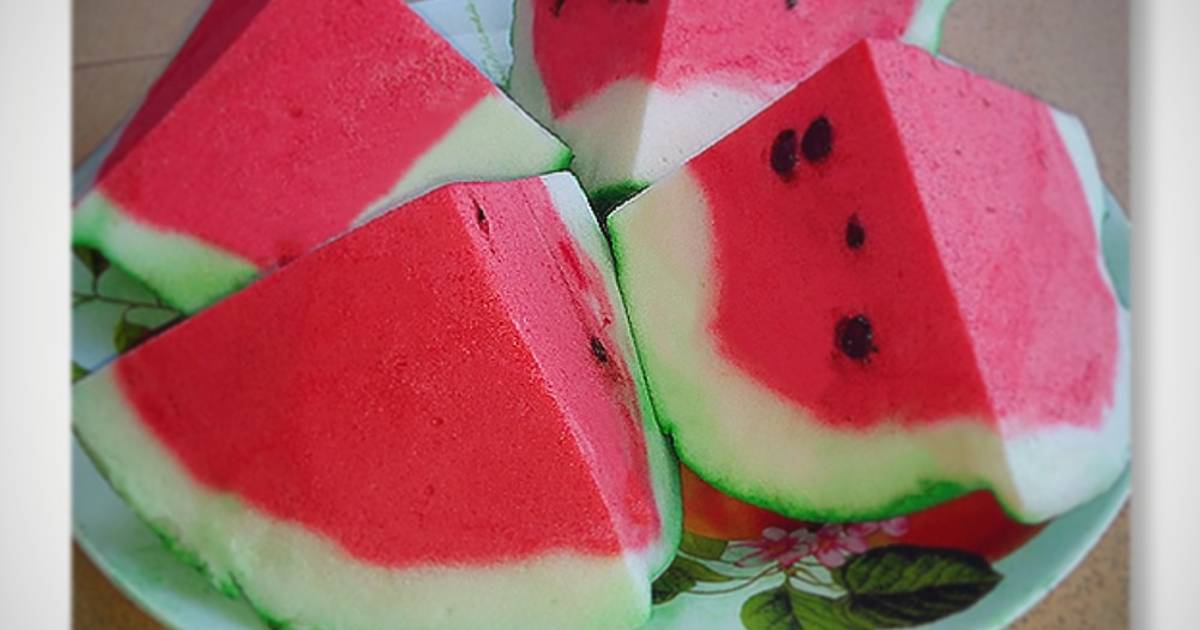 Cara membuat puding semangka sederhana