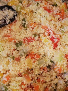 Una foto de Cous cous con verdura