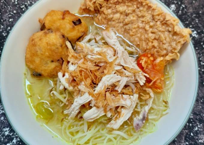 Soto Ayam Kuah Kuning (Tanpa Santan)