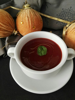 Una foto de Sopa de fresones