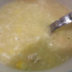 A picture of Chicken and Sweetcorn Soup.