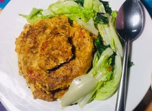 Hình của món Bánh yến mạch tôm (healthy-eat clean).