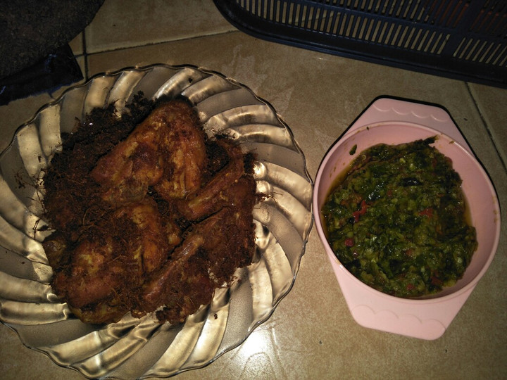 Resep: Ayam goreng kalasan dan sambel cabe ijo Simpel