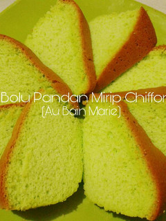 Foto resep Bolu Pandan Mirip Chiffon Super Lembut Tanpa Pengembang/Obat2an