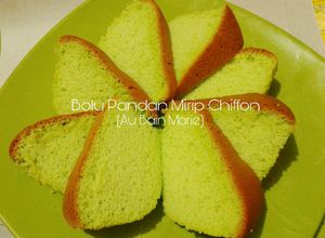 Foto resep Bolu Pandan Mirip Chiffon Super Lembut Tanpa Pengembang/Obat2an
