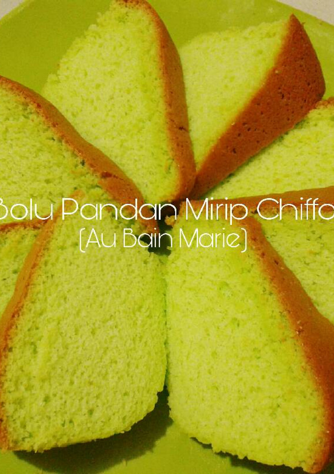 Foto resep Bolu Pandan Mirip Chiffon Super Lembut Tanpa Pengembang/Obat2an
