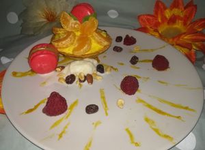 Una foto de Macarrones dulces