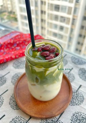 Hình của món Matcha Tàu Hũ Đậu Đỏ 🫘.