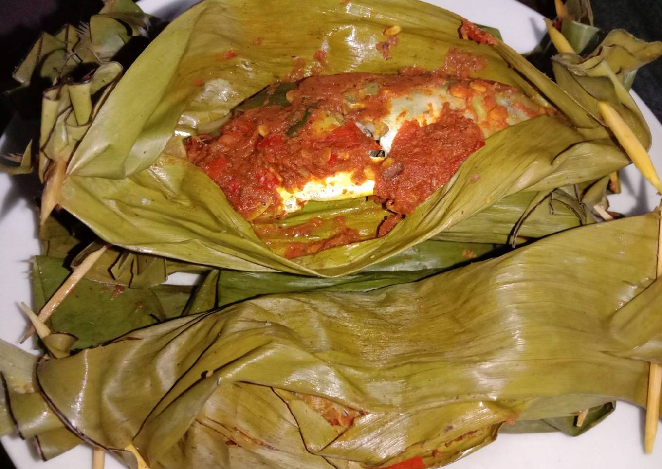 Pepes ikan kembung (selar)