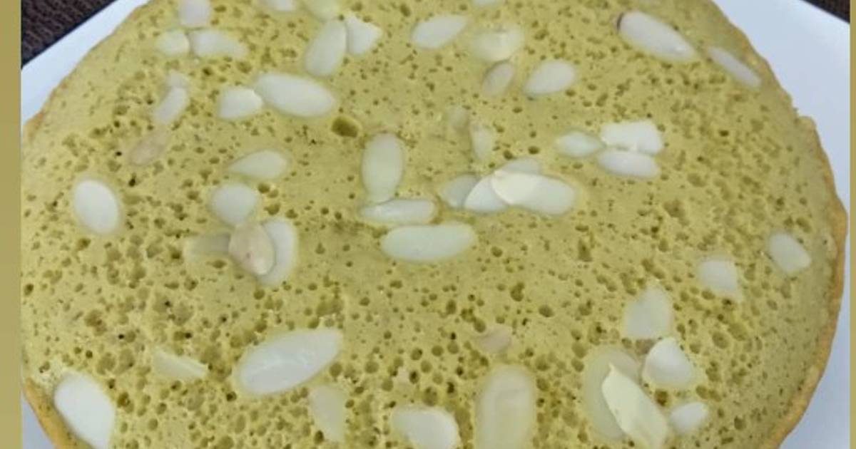 Resep Green tea almond cake (rice cooker) oleh Disa Qonitina Salsabila