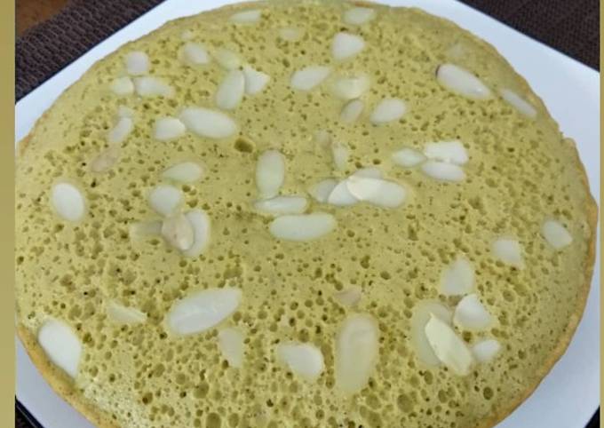 Resep Green tea almond cake (rice cooker), Lezat Sekali