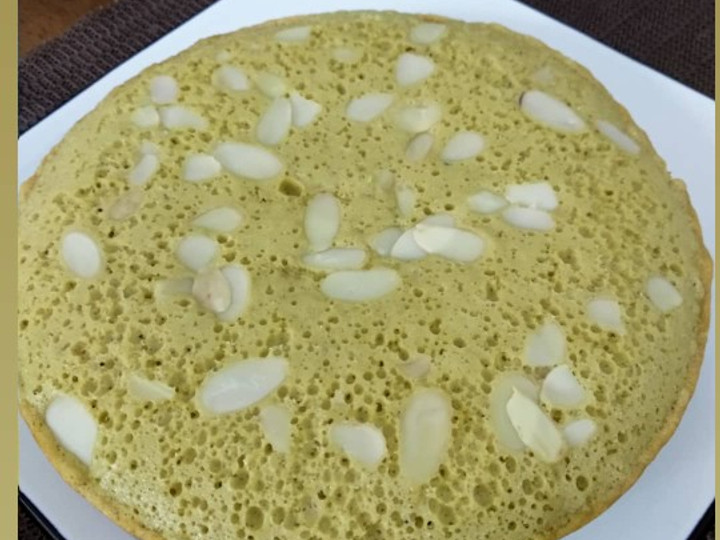 Resep Green tea almond cake (rice cooker), Lezat Sekali