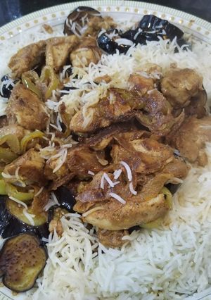صورة لوصفة مقلوبة دجاج