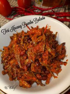 Foto resep Teri kacang bumbu balado