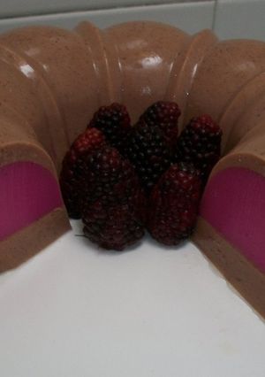 Una foto de Gelatina flotatina de chocomora