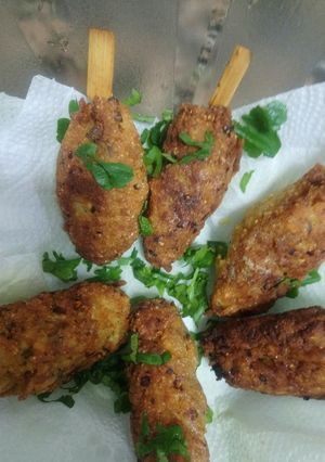 Una foto de Kebabs de fideos