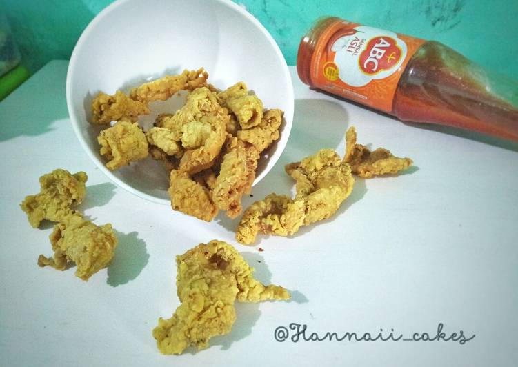 Resep Kulit Ayam goreng Tepung Anti Gagal