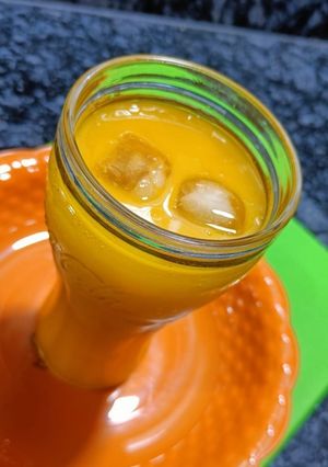 A picture of Home-made Mango Frooti.