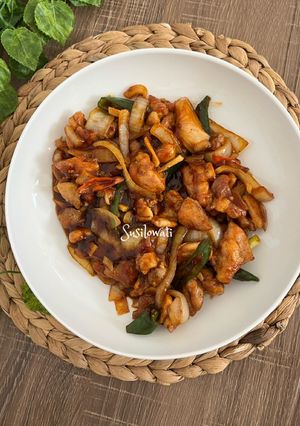 Foto resep Ayam Lada Hitam Ala Resto