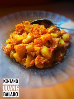 Foto resep Sambal kentang udang