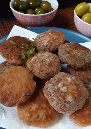 Una foto de Tortitas de pollo y pavo