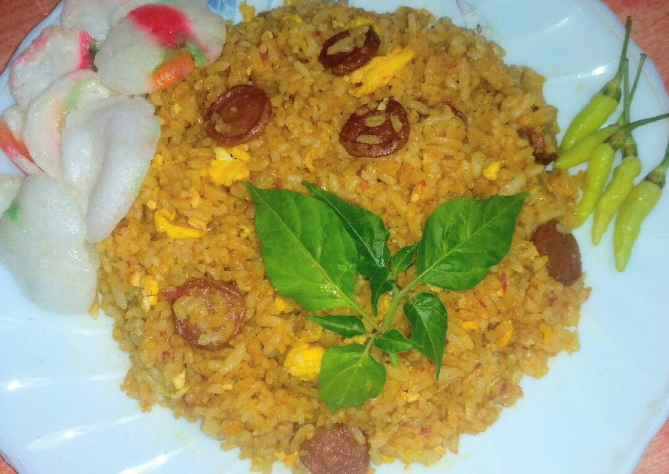 Nasi goreng bumbu rendang