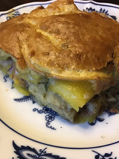 A picture of California Farm Peach Cobbler Dessert.