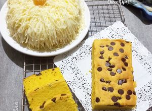 Foto resep Bolu Nutrisari (Keju Gondrong dan Topping Choco Cips)