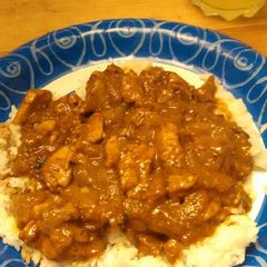 A picture of Brad's chicken vindaloo.
