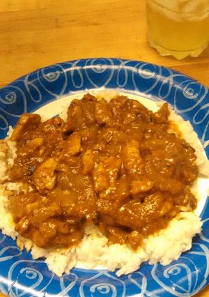 A picture of Brad's chicken vindaloo.