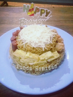 Foto resep Mie Birthday Cake