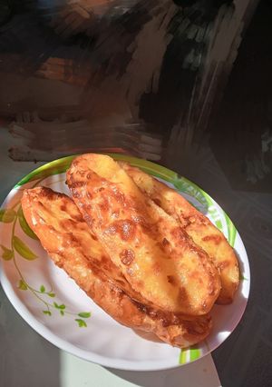 Hình của món Bánh mì nướng sốt dầu trứng siêu ngonnnn.